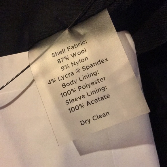 Talbots black 3 button blazer suit jacket - Picture 7 of 7